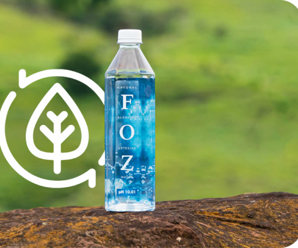 ‘Água Foz’ é a primeira no Brasil a adotar garrafa biodegradável produzida com o ativo orgânico P-Life 